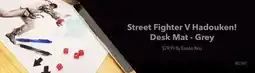 GameStop Street Fighter V Hadouken! Desk Mat - Grey by Bandai Kess offer