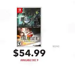 GameStop Final Fantasy VII and VIII offer