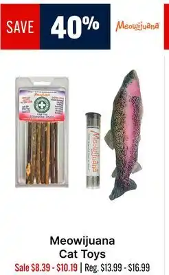 Ren’s Pets Depot Meowijuana Cat Toys offer