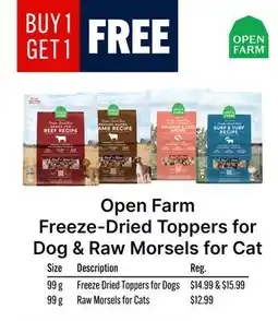 Ren’s Pets Depot Open Farm Freeze-Dried Toppers Dog Raw offer