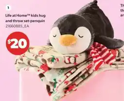 Real Canadian Superstore Life at Home kids hug and throw set-penguin offer