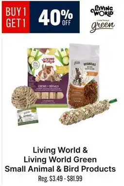 Ren’s Pets Depot Living World & Living World Green Small Animal & Bird Products offer
