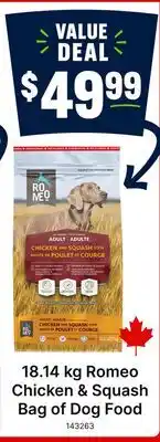 Ren’s Pets Depot Romeo Chicken & Squash Bag of Dog Food offer
