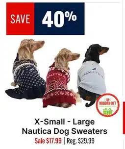 Ren’s Pets Depot X-Small - Large Nautica Dog Sweaters offer