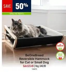 Ren’s Pets Depot BeOneBreed Reversible Hammock for Cat or Small Dog offer