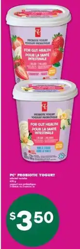No Frills PC Probiotic Yogurt offer
