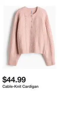 H&M Cable-Knit Cardigan offer