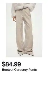 H&M Bootcut Corduroy Pants offer