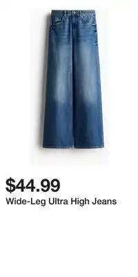 H&M Wide-Leg Ultra High Jeans offer