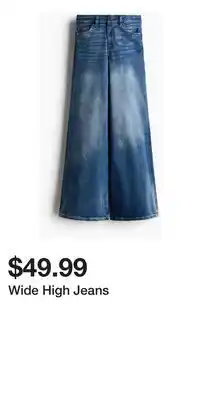H&M Wide High Jeans offer
