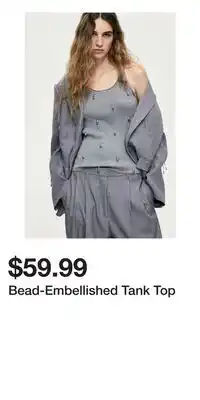 H&M Bead-Embellished Tank Top offer