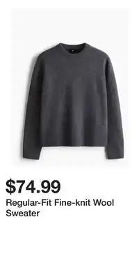 H&M Regular-Fit Fine-knit Wool Sweater offer