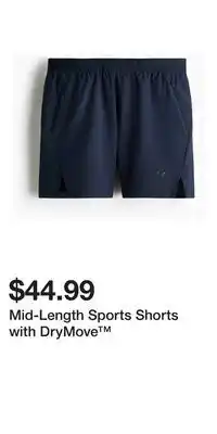 H&M Mid-Length Sports Shorts with DryMove offer