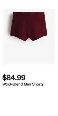 H&M Wool-Blend Mini Shorts offer