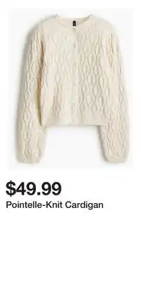 H&M Pointelle-Knit Cardigan offer