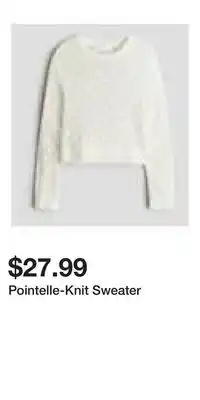 H&M Pointelle-Knit Sweater offer