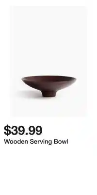H&M Wooden Serving Bowl offer