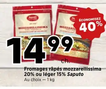 Val-Mont Fromages rapés mozzarella offer