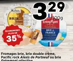 Val-Mont Fromage, brie, double crème, Pacific rock Alexis de Portneuf o brie offer