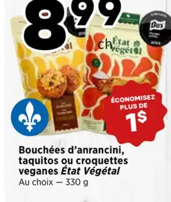 Val-Mont Bouchées d'anannaci, taquitos ou croquettes veganes État Végétal offer