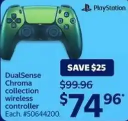 Walmart Playstation DualSense Chroma collection wireless controller offer