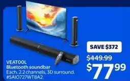 Walmart Veatool bluetooth soundbar offer