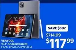 Walmart Veatool 10.1" android tablet offer