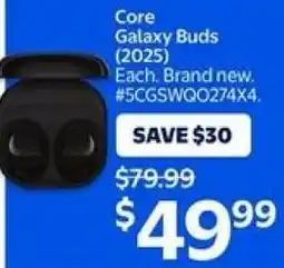 Walmart Core Galaxy Buds offer