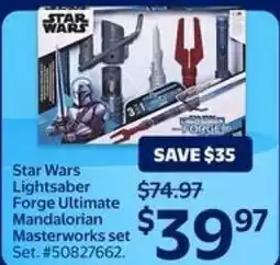 Walmart Star Wars Lightsaber Forge Ultimate Mandalorian Masterworks set offer