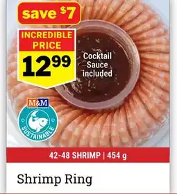 M & M Food Market Shrimp Ring offer