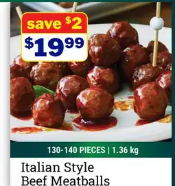 M & M Food Market Italian Style Beef Meatballs offer