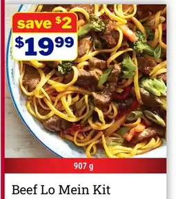 M & M Food Market Beef Lo Mein Kit offer
