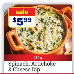 M & M Food Market Spinach, Artichoke & Cheese Dip offer