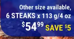 M & M Food Market 6 STEAKS offer