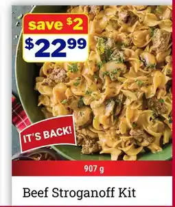M & M Food Market Beef Stroganoff Kit offer