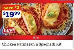 M & M Food Market Chicken Parmesan & Spaghetti Kit offer