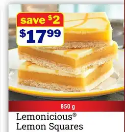 M & M Food Market Lemonicious Lemon Squares offer