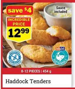 M & M Food Market Haddock Tenders offer