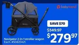Walmart Babytrend Navigator 2-in-1 stroller wagon offer