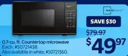 Walmart Mainstays 0.7-cu. ft. Countertop microwave offer