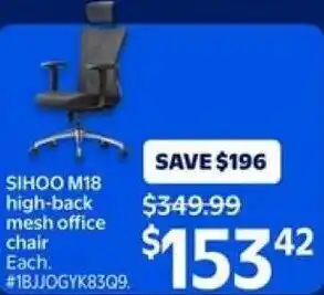 SIHOO M18 high-back mesh office chair