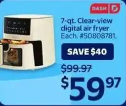 Walmart Clear-view digital air fryer offer