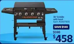 Walmart 36" Griddle with hood offer