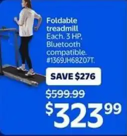 Walmart Foldable treadmill offer