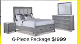 Leon's Silverstone 6 - Piece Queen Storage Bedroom Package - Mist Grey offer