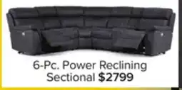 Leon's Haven 6-Piece Dual Power Reclining Sectional - Grey offer