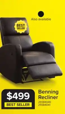 Leon's Benning Recliner - Dark Brown offer