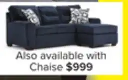Leon's Mackay Chaise Sofa - Blue offer