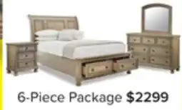 Leon's Windchester 6-Piece Queen Storage Bedroom Package - Grey offer