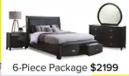 Leon's Cinema 6-Piece Queen Storage Bedroom Package - Charcoal offer